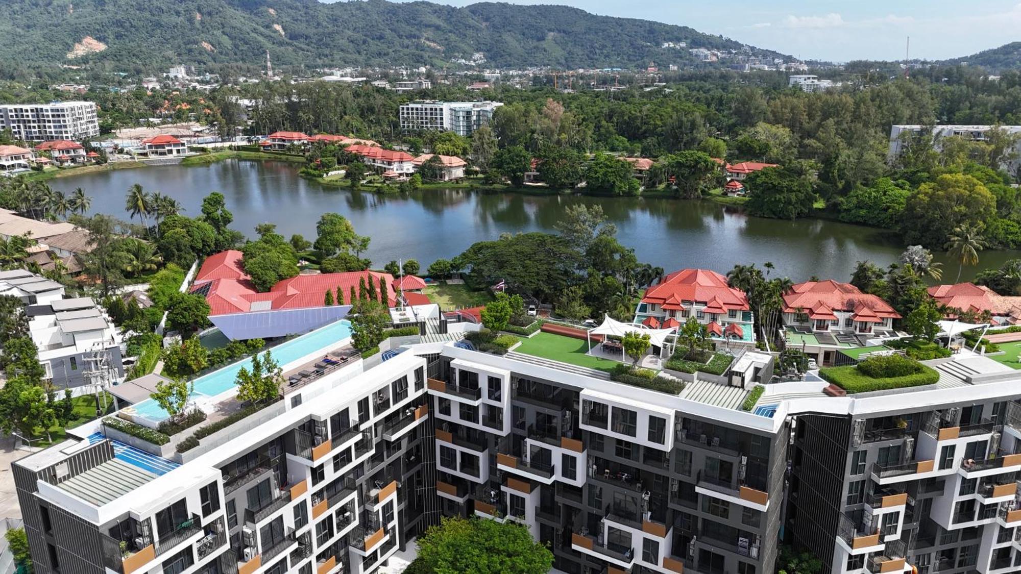 Sky Park Laguna 1Bdr Lake View Thalang Bagian luar foto